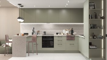 Тренды и новые цвета в дизайне современных кухонь в 2023 году в Коченёво - kochenyovo.mebel54.com | фото