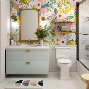 Цветная и яркая ванная комната: как преобразить санузел в Коченёво - kochenyovo.mebel54.com | фото