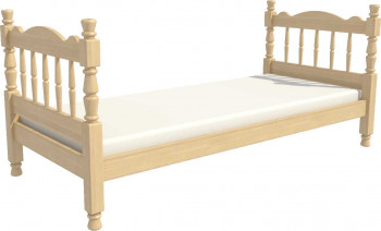 Кровать одинарная Аленка из массива сосны 800*1890 Сосна в Коченёво - kochenyovo.mebel54.com | фото
