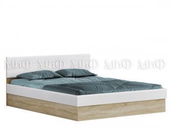 Кровать с подъемным механизмом 1,4 спальня Фортуна (Дуб сонома/белый глянец) в Коченёво - kochenyovo.mebel54.com | фото