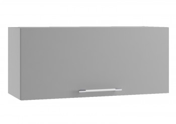 Норд ШВГ 800 Шкаф верхний горизонтальный (Софт смок/корпус Белый) в Коченёво - kochenyovo.mebel54.com | фото