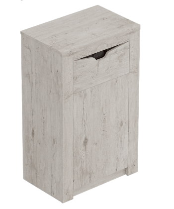 Тумба с дверцей и ящиком Соренто Дуб бонифаций/Кофе структурный матовый в Коченёво - kochenyovo.mebel54.com | фото